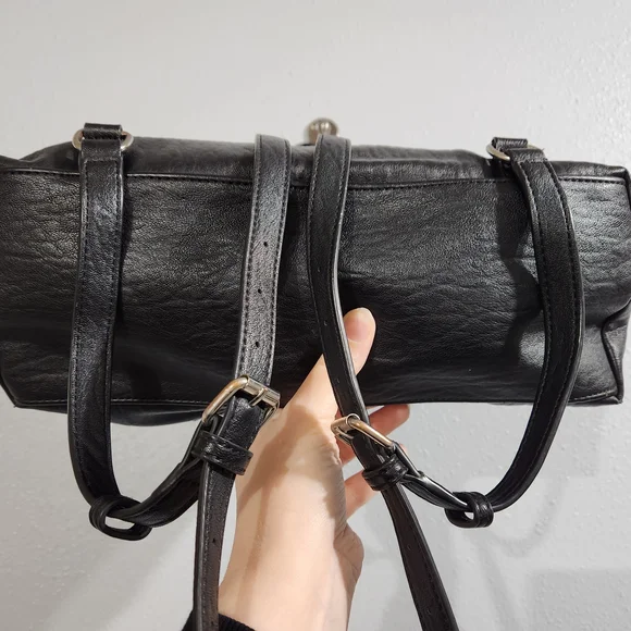 Calvin Klein Sonoma Bubble Lamb Zip Around Backpack Black Leather - Picture 5 of 9